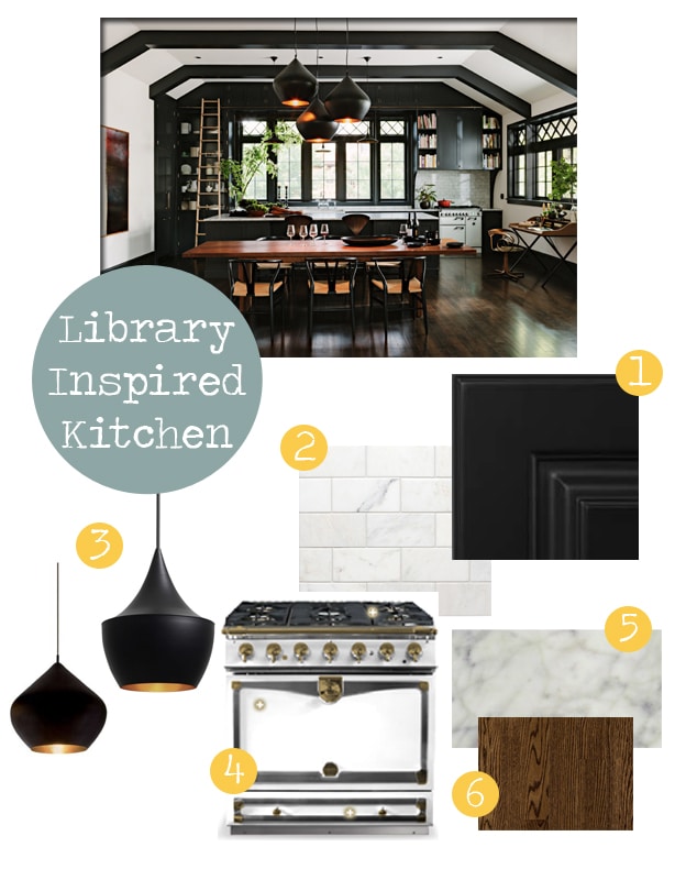 Library-Inspired Kitchen