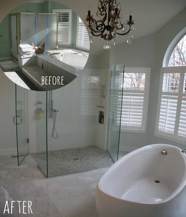 Master Bathroom Renovation Before & After
