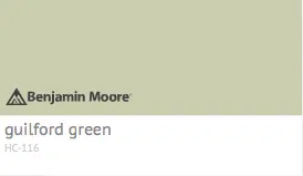 Guilford Green Benjamin Moore's 2015 Color of the Year