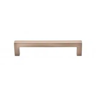 Square bar pull in Brushed Bronze Image via Top Knobs