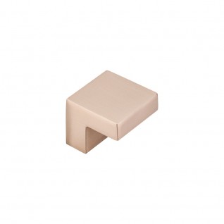 Square knob in Brushed Bronze Image via Top Knobs