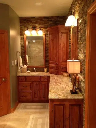 Rustic Alden cabinetry throughout 