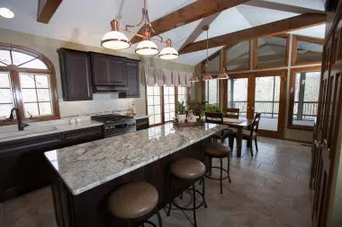 Large island with granite top